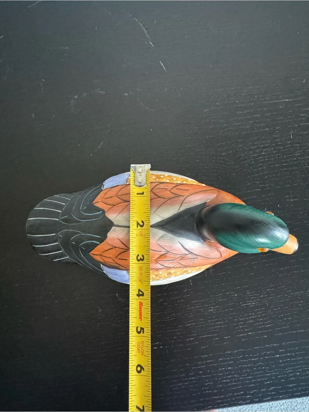 Vintage Ceramic Mallard Duck Figurine Retro Cabin Decor